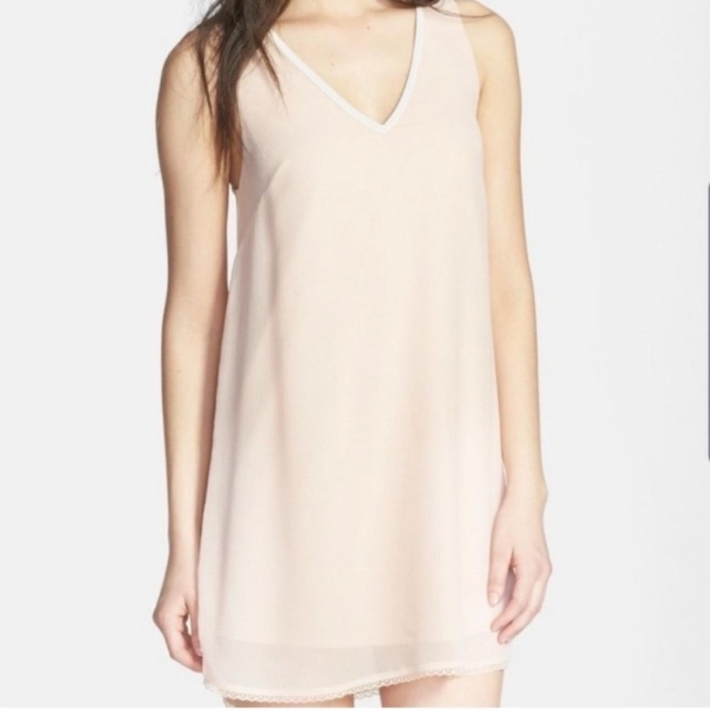 ASTR Sleeveless V Neck Dress